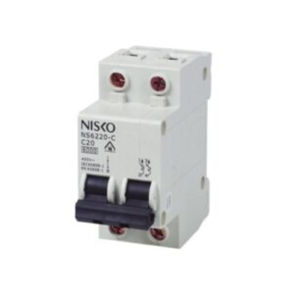 Household miniature automatic circuit breaker 6KA characteristic C two-phase NS6210-C 2P 10A