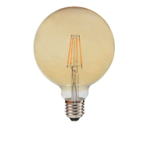 Filament for dimming 8W G125 amber-light yellow