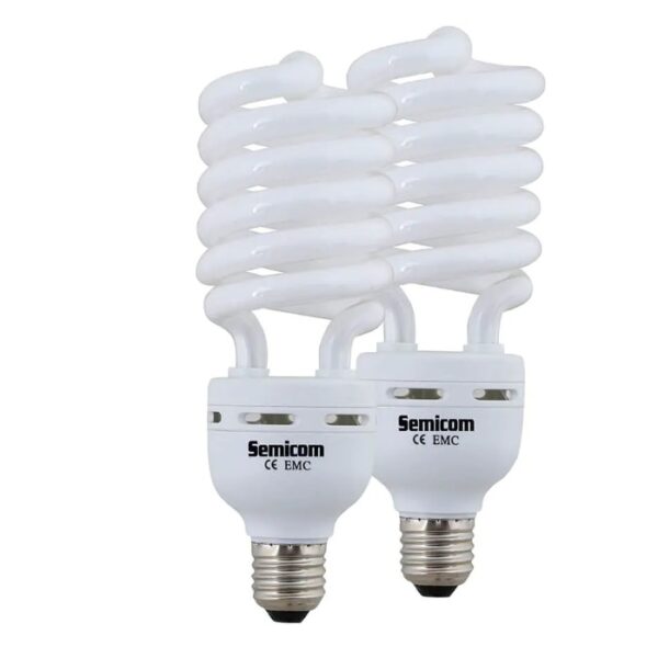 A pair of ECO EL 40W daylight bulbs