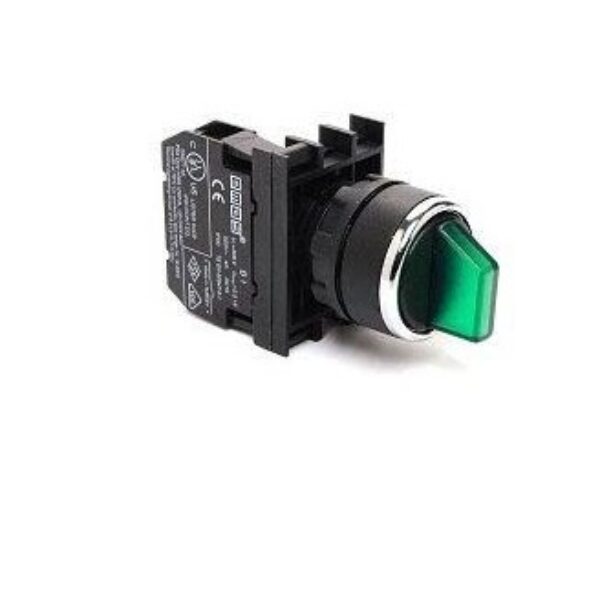 Green illuminated switch N.O 0-1 without LED