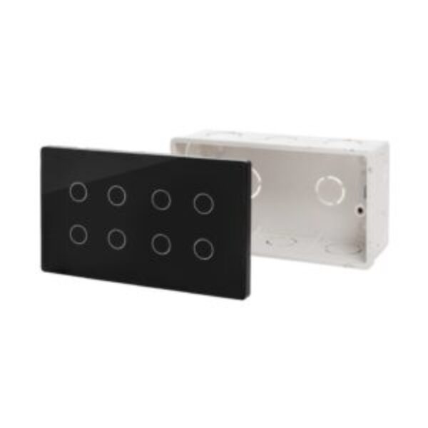 Smart switch for lighting / scenario 8 glass buttons