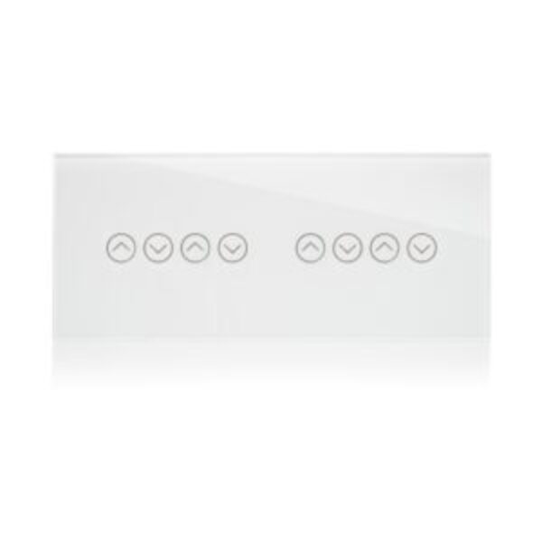 Switch 4 blinds smart white glass 6