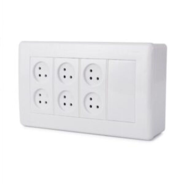 HOME & OFFICE position on the plaster 8 module, 6 sockets