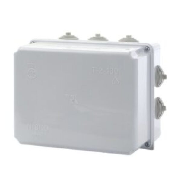 Junction box with nipples T-2-130P 190X150X130 IP55