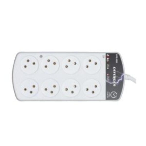 8-port multi-socket with surge protector including a 30-second delay