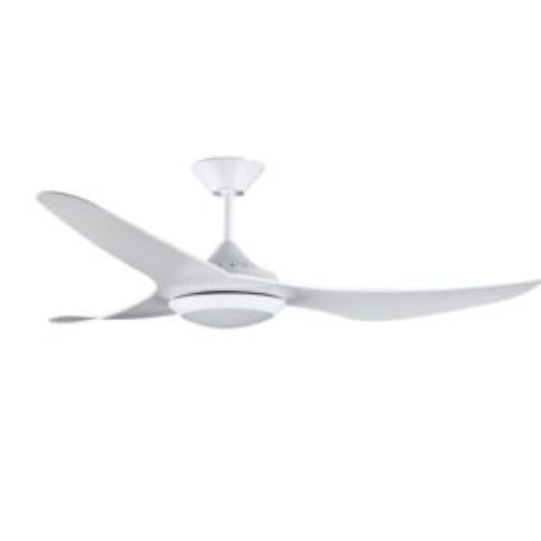 White ceiling fan + Takeko 54 LED