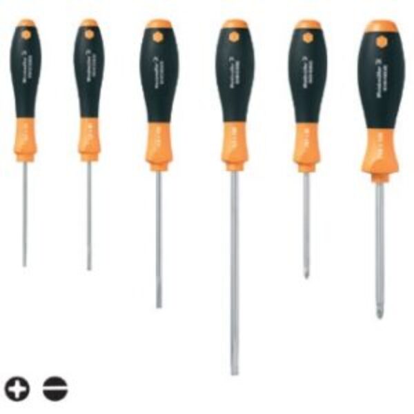 Weidmuller non-insulated screwdriver set Weidmuller 2.5|3|4|5.5|PH1|PH2