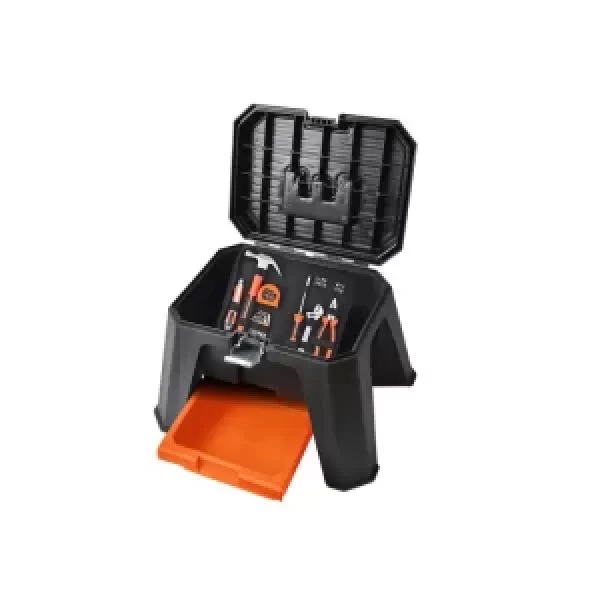 Stool toolbox with 24 accessories